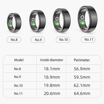 Anillo inteligente tipo Oura talla 9